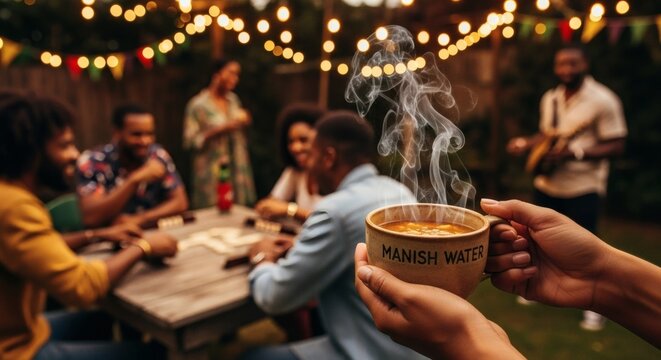 Authentic Manish Water Soup at a Lively Jamaican Backyard Party