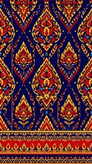 Vibrant, patterned textile design