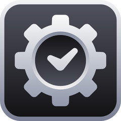 Setting Check Vector Illustration Design