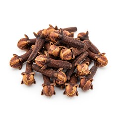 Fototapeta premium Dried clove spice buds aromatic seasoning for culinary and medicinal uses transparent background