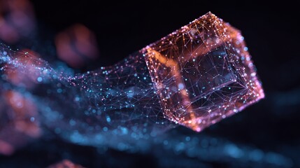 segwit abstract concept programming network chain block fintech cryptocurrency background technology