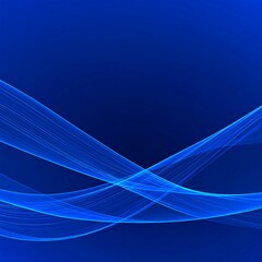 Abstract, flowing, light-blue lines on deep-blue background