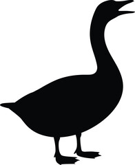 Geese Silhouette, Silly Goose Vector