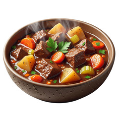 Hearty beef stew with vegetables