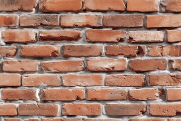 Obraz premium Rustic red brick wall texture with weathered pattern