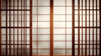 Traditional Japanese sliding doors