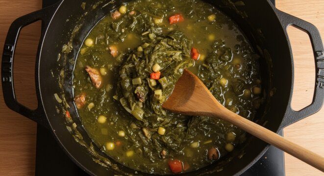 Traditional Caribbean Pepper Pot Soup, a Hearty One-Pot Meal