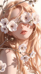 Beautiful woman character, futuristic look. abstract-looking style 