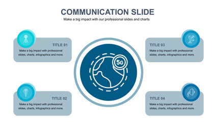 Fototapeta premium Communication Slide Engaging Presentation for Team Dynamics