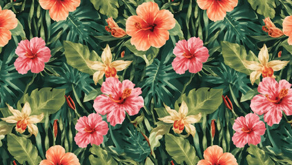 seamless Whispers of the Tropics