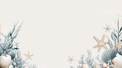 Seashell border design