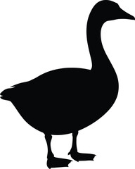 Geese Silhouette, Silly Goose Vector