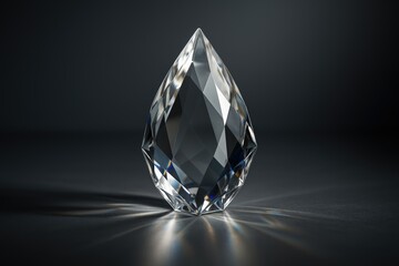 Faceted crystal prism. Use for luxury branding, jewelry marketing, design inspiration and decor 
