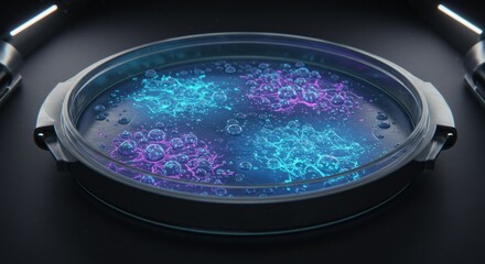 Blue purple interior circle