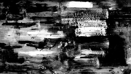 Paint brush texture. Abstract wall. Black color painted art brush stroke