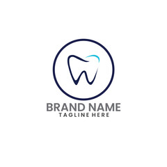 Clinic dental logo designs. Creative Dentist Logo Concept. 