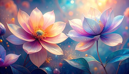 Enchanting Pastel Floral Arrangement Showcasing Dreamy Blossoms and Delicate Petals