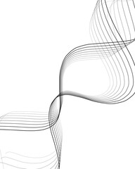 Modern abstract monochrome wave line background