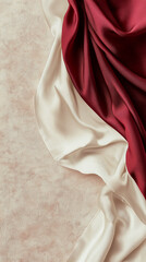 Elegant Drapery Displaying Rich Textiles in a Luxurious Setting Capturing the Essence of Opulence and Sophistication
