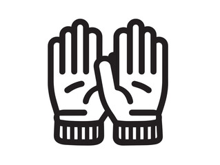 Crisp anti vibration gloves drawing in professional vector line art