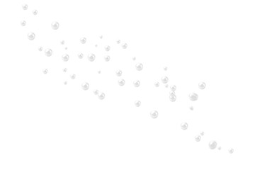 Abstract pattern of small white pearl scattered across a clean bright surface isolated on white background