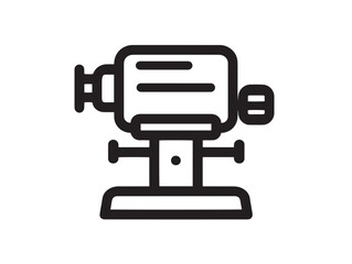 Clean bench grinder icon in professional minimal vector style