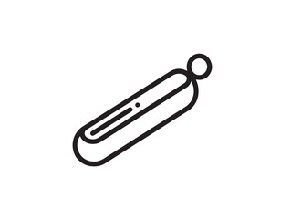 Electrical Cable Stripper Symbol in Stylish Modern Vector Drawing