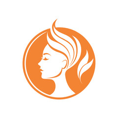 woman with long hair vector art