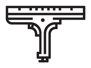 Precision Caliper Icon in Clean Minimal Technical Vector Drawing
