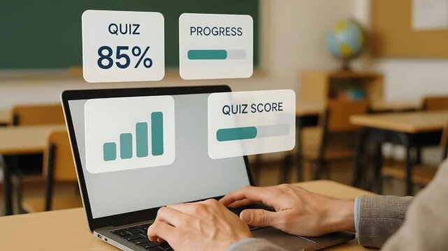 Student Quiz Progress and Score Analytics