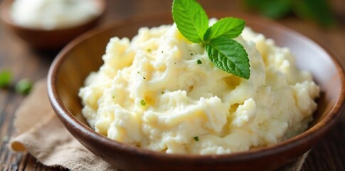 Creamy, homemade butter cottage cheese, perfect spread or topping Rich, tangy texture, healthy dairy snack , spread, butter