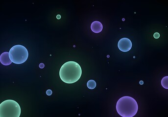colorful glowing bubbles abstract background