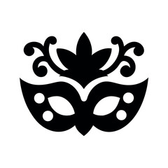 Mask design created with detailed ornamental floral style Vector illustration