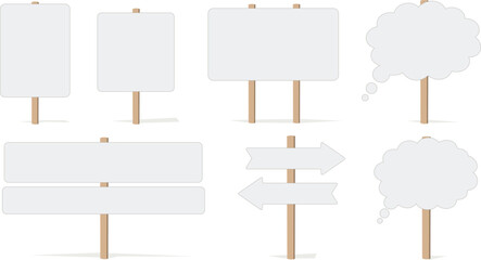 sign,board,empty modern flat vector illustration for display advertisement design vector graphic for retail store