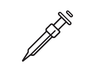 Cold Chisel Icon Designed in Clean Minimal Vector Illustration