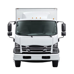 Isolated delivery truck conveying reliability in logistics and transportation solutions