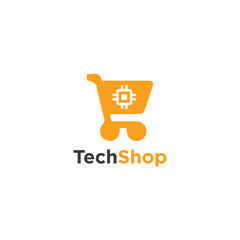 Tech Shop Logo Design Simple