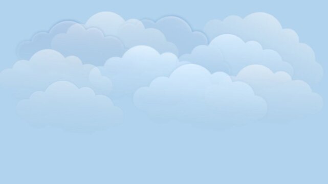 draw scenery of star tree with flying white bird, sun shine and cloudy sky on blue screen background

