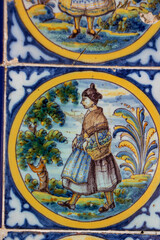 Azulejo de Cerámica de Talavera de la Reina, Toledo España