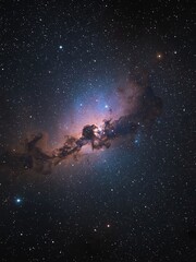 Obraz premium Colorful Interstellar Nebula in Deep Space Universe