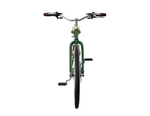 Motorized Push Bike with 2-Stroke Petrol Engine Kit, combining bicycle agility and motor power for custom transport projects. Isolated on Transparent HD Background, perfect for DIY urban commute.