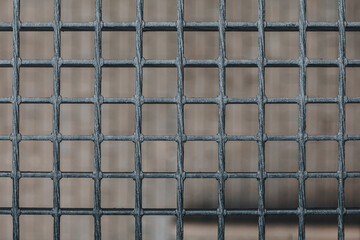 Close Up of Welded Wire Mesh Grid