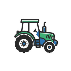 tractor isolated on white background
