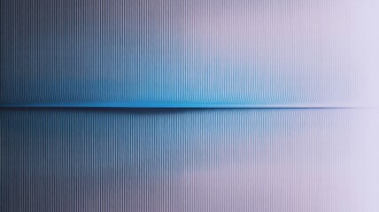 Abstract blue and white background with vertical lines and wave pattern
