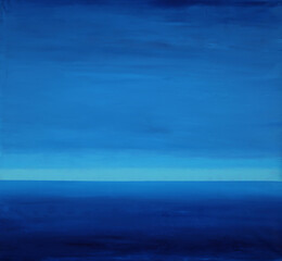 Obraz premium Abstract ocean art painting seascape
