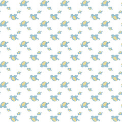 Seamless childish pattern with funny animals faces . Creative  kids texture for fabric, wrapping, textile, wallpaper, apparel. Vector illustration