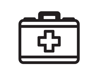 Minimalist First Aid Kit Drawing for Professional Safety Design