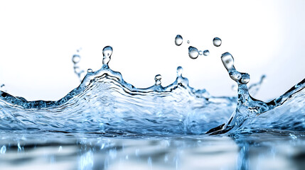 Captivating macro shot of high speed water splash in studio setting
