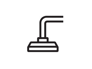 Professional Ventilation Fume Extractor Icon in Minimal Vector Design