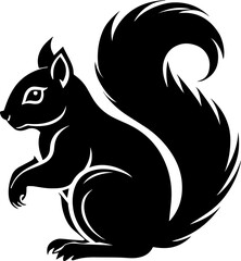 Minimalist Squirrel Icon for Wildlife and Nature Branding